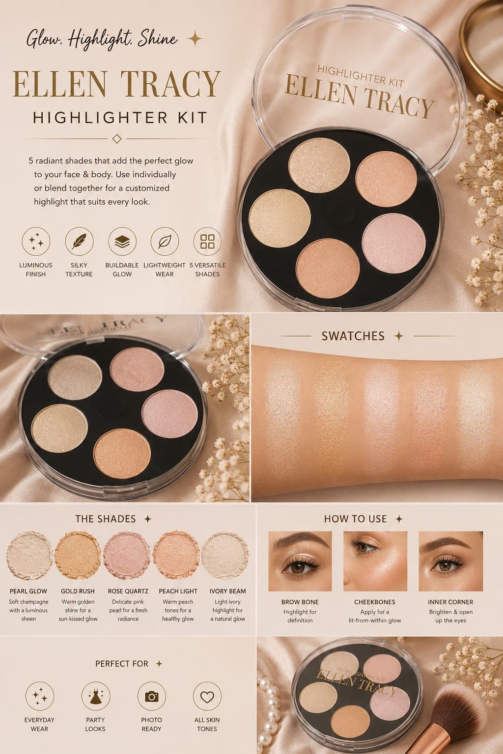Ellen Tracy Highlighter Kit - Image 1